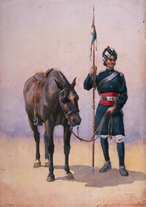 Soldaat van de 19e Lancers (Fane