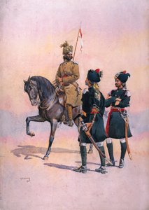 Soldaat van de 37e Lancers (Baluch Horse) Baluch, de 36e Jacob