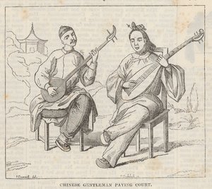 Chinese heren spelen hofspel door Alfred Crowquill