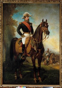 Ruiterportret van keizer Napoleon III (1808-1873) door Alfred Dedreux