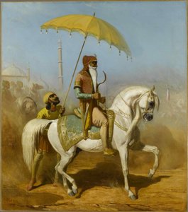 Portret van Maharaja Ranjit Singh door Alfred Dedreux