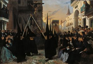 Een Processie langs Calle Génova