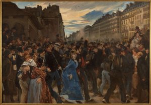 Het vertrek van de mobielen, juli 1870 door Alfred Dehodencq