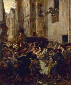 De arrestatie van Charlotte Corday, ca. 1853 door Alfred Dehodencq