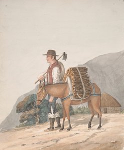 Brandhoutverkoper, Tenerife door Alfred Diston