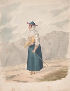 Boerin met staf, La Palma