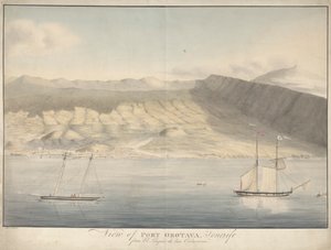 Uitzicht op Port Orotava, Tenerife, vanaf El Limpio de Las Calaveras door Alfred Diston
