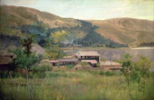 Lake Biwa, c.1889 door Alfred East