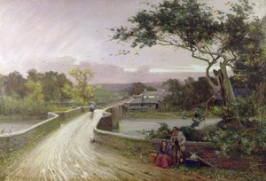 Newby Bridge, Windermere door Alfred East
