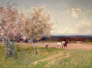 Ploegen door Alfred East