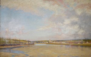 Hayle vanuit Lelant, Cornwall, 1892 door Alfred Edward East