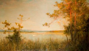 Rietmeer en Zonovergoten Heuvels, 1890-91 door Alfred Edward East