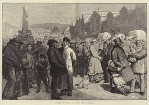 Een huur- en standbeeldbeurs in het noorden van Engeland door Alfred Edward Emslie