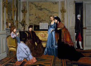 Elegante Figuren in een Salon