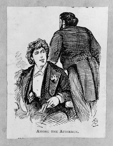 Oscar Wilde (1854-1900) onder het publiek door Alfred Gish Bryan