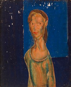 Portret van een vrouw door Alfred H. Maurer