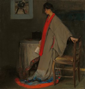 Jonge vrouw in kimono