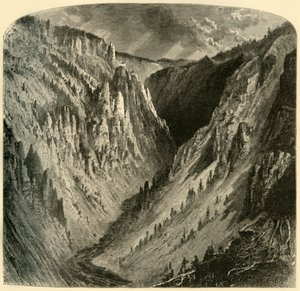 Cañon van de Yellowstone, 1872