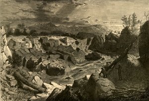 Great Falls van de Potomac, 1874 door Alfred Harral