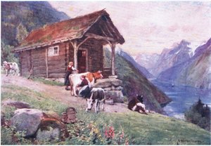 Een Saeter door Alfred Heaton Cooper