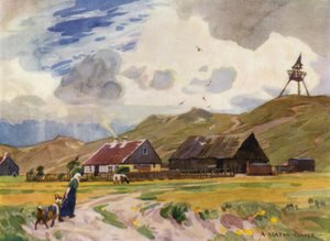Denemarken: Gamla Skagen door Alfred Heaton Cooper