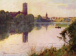 Denemarken: Koldinghus Kasteel, Noord-Sleeswijk door Alfred Heaton Cooper