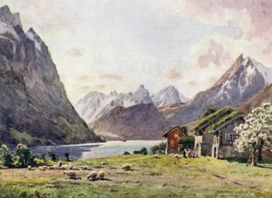 Hjorundfjord, Oie door Alfred Heaton Cooper