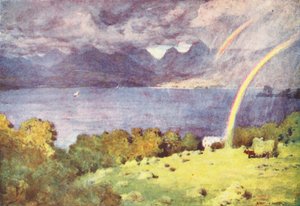 Lake District: Windermere en Langdale Pikes, vanaf Lowwood