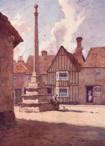 Lavenham Market Cross, Suffolk door Alfred Heaton Cooper