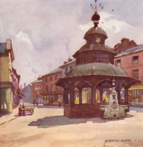 Market Cross, North Walsham, Norfolk door Alfred Heaton Cooper
