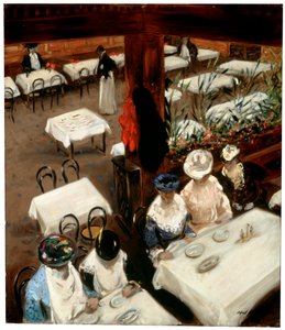 In een café, 1905 door Alfred Henry Maurer