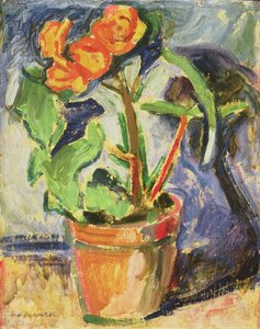 Pot met bloemen