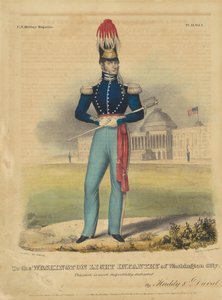 Aan de Washington Light Infantry van Washington City door Alfred Hoffy