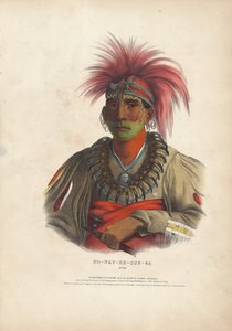 No-Way-Ke-Sug-Ga, Otoe door Alfred Hoffy, after Charles Bird King