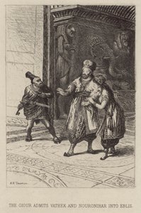 De Giour laat Vathek en Nouronihar toe in Eblis