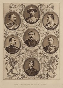 Commandanten van het Britse leger in Zuid-Afrika tijdens de Boerenoorlog door Alfred Hugh Fisher