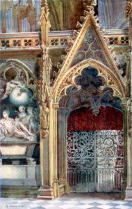 Ingang van het koor, Westminster Abbey, 1902 door Alfred Hugh Fisher