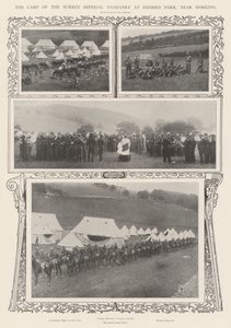 Het Kamp van de Surrey Imperial Yeomanry in Denbies Park, nabij Dorking