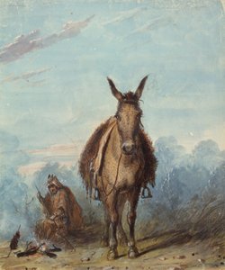Een Trapper in Zijn Eenzaam Kamp, ca. 1837
