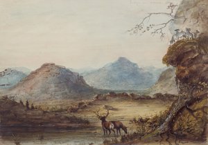 Rotsformaties bij de Sweet Water, c.1837 door Alfred Jacob Miller