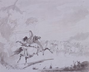Het Werpen van de Lasso, c.1837