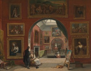 Interieur van de British Institution (Old Master Exhibition, zomer 1832)