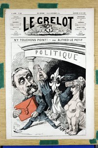 Omslag van Le Grelot, nummer 166, Satirisch in Kleuren door Alfred Le Petit