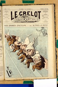 Omslag van Le Grelot, nummer 175, Satirisch in Kleuren door Alfred Le Petit