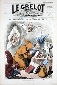 Omslag van Le Grelot, nummer 40, Satirisch in kleuren door Alfred Le Petit