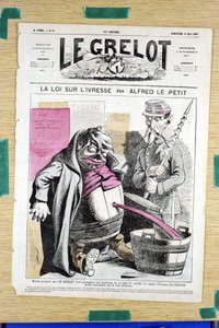 Omslag van Le Grelot, nummer 58, Satirique en Couleurs door Alfred Le Petit