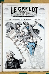 Omslag van Le Grelot, nummer 81, Satirisch in Kleuren door Alfred Le Petit