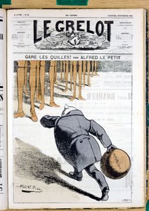 Omslag van Le Grelot, nummer 84, Satirisch in Kleuren door Alfred Le Petit