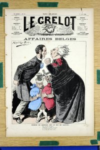 Omslag van "Le Grelot", nummer 697, Satirisch in Kleuren door Alfred Le Petit