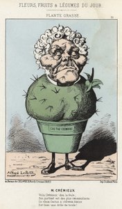 Vette Plant: Cartoon over Adolphe Crémieux - ill. van 25/02/1871 in 
